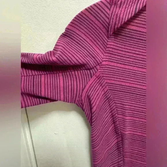 Lululemon Kanto Catch Me Long Sleeve Rulu Top Purple Stripe Size small - Picture 4 of 10